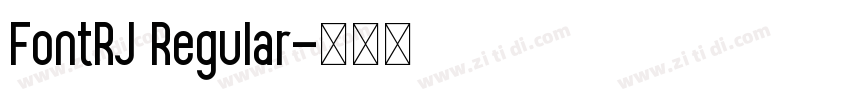 FontRJ Regular字体转换 FontRJ Regular字体转换